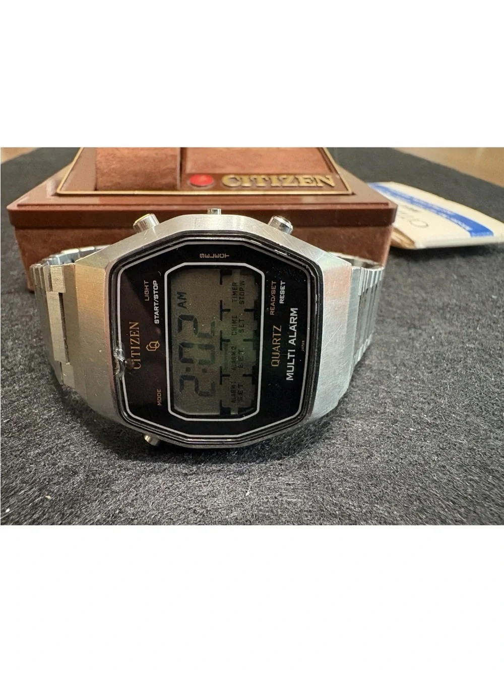 Vintage Citizen Multi Alarm 40-1919 Cal 9100 July 1978 Digital Watch BOX MANUAL